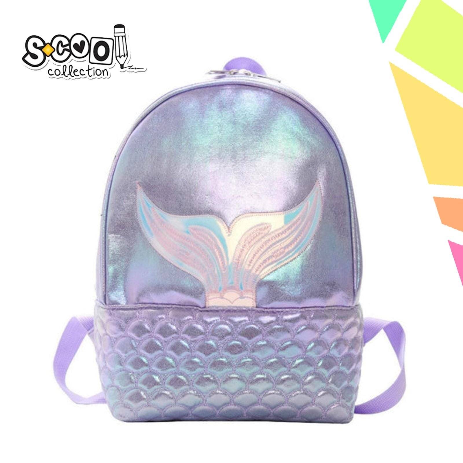 304Ispu.jpeg Ghiozdan gradinita GLITTER MERMAID, 25x32x11 cm - S-COOL - imagine 1