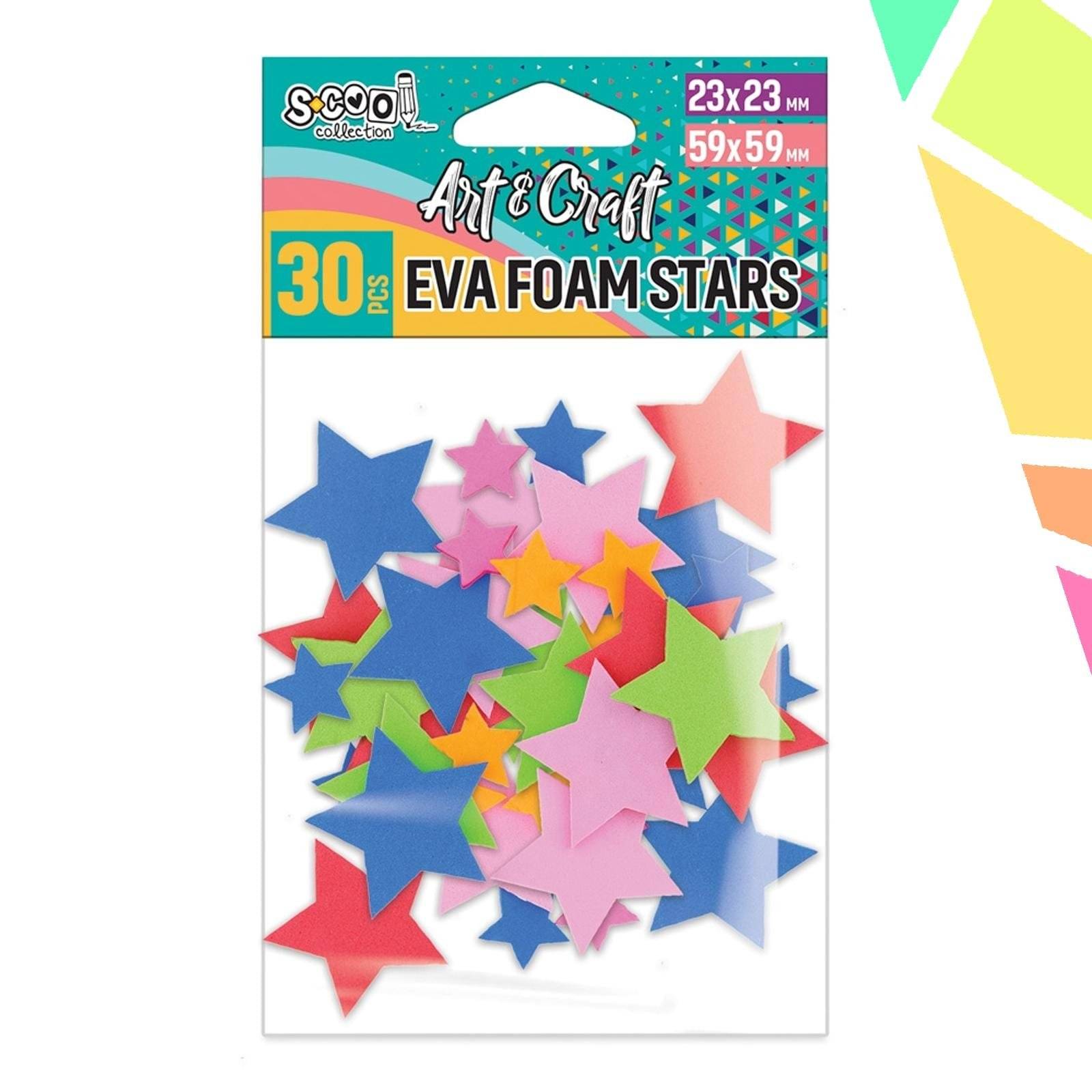 3zkJwqF.jpeg Accesorii craft, stelute spuma EVA, 30 buc/set - S-COOL - imagine 1