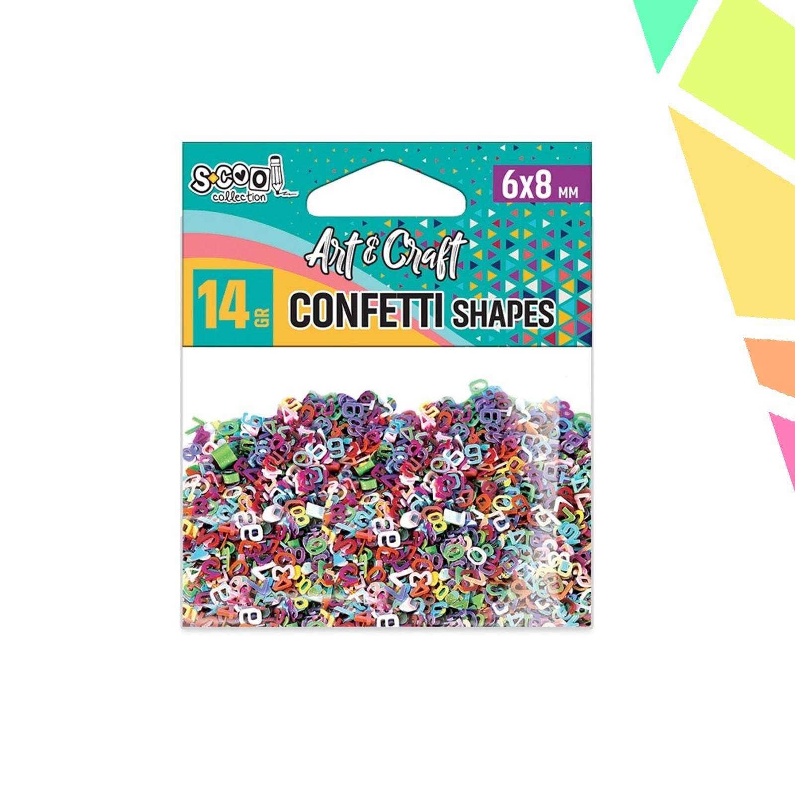 Accesorii Craft, Confetti Diverse Modele, 14 Gr - S-COOL - imagine 1