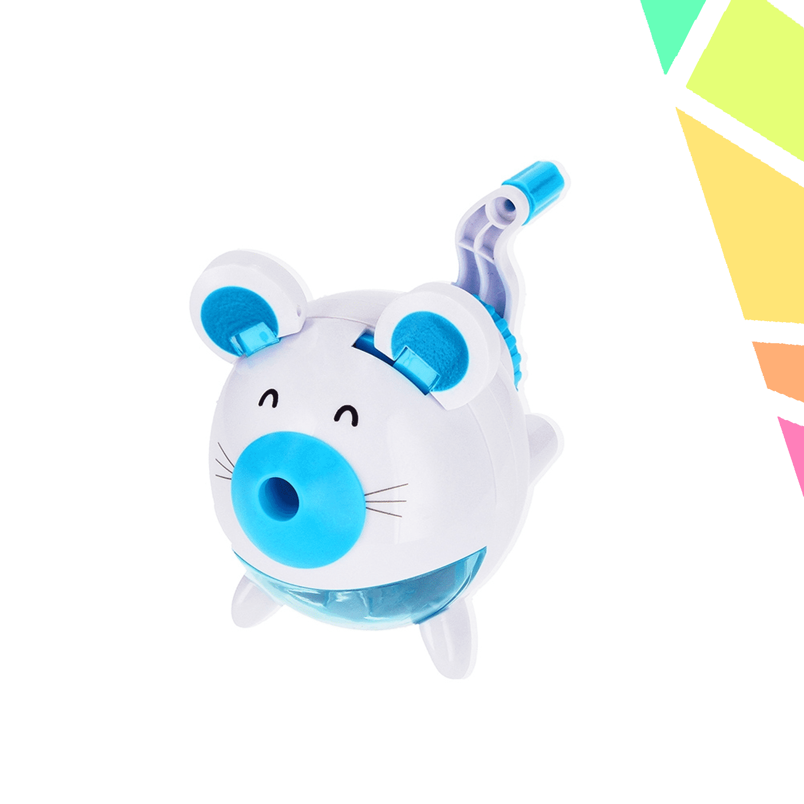 5q7TLaj.png Ascutitoare cu manivela, Soricel, albastra - STARPAK - imagine 1