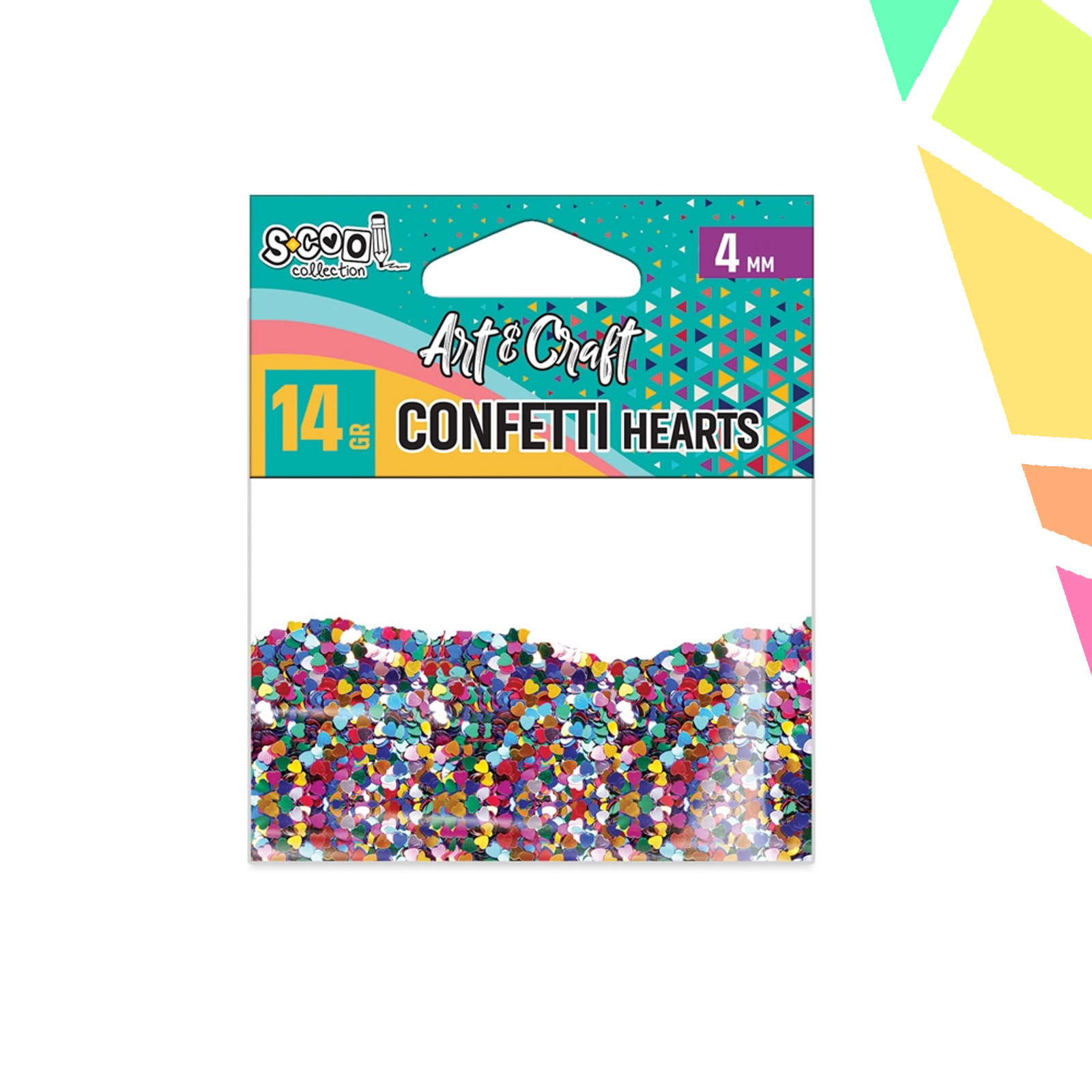 Accesorii craft, confetti inimioare, 14 gr - S-COOL - imagine 1