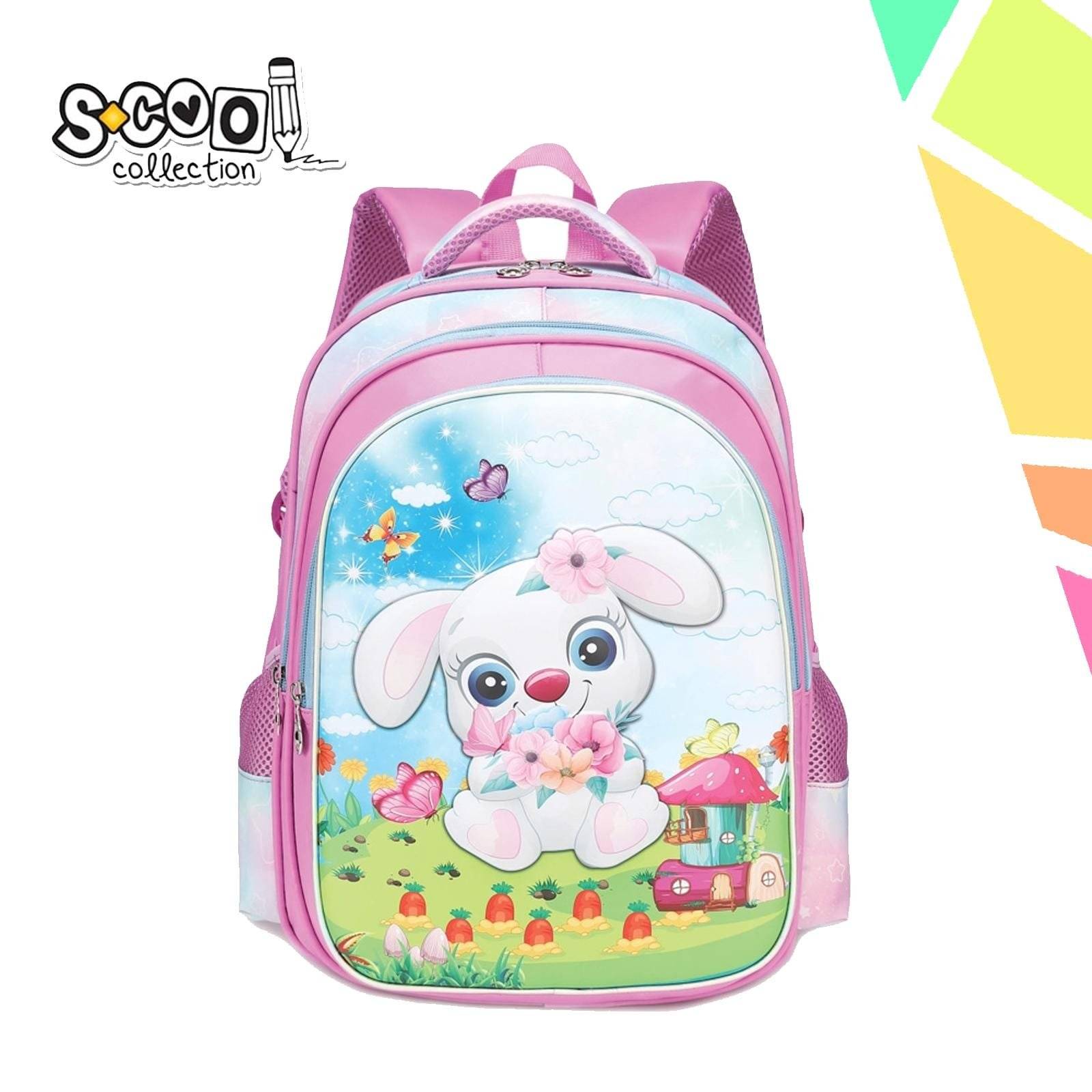Ghiozdan 3D RABBIT, 31x24x41 cm - S-COOL - imagine 1