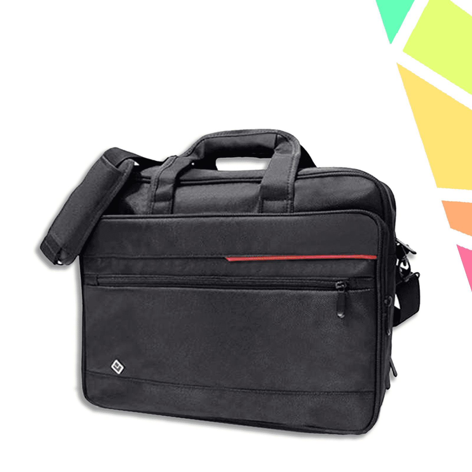 7toTXQS.png Geanta laptop, neagra, 40x14x30 cm - OFFISHOP - imagine 1