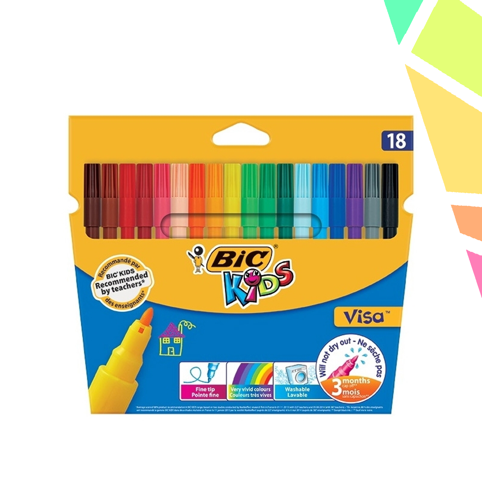Carioci lavabile Visa 18/set - BIC - imagine 1