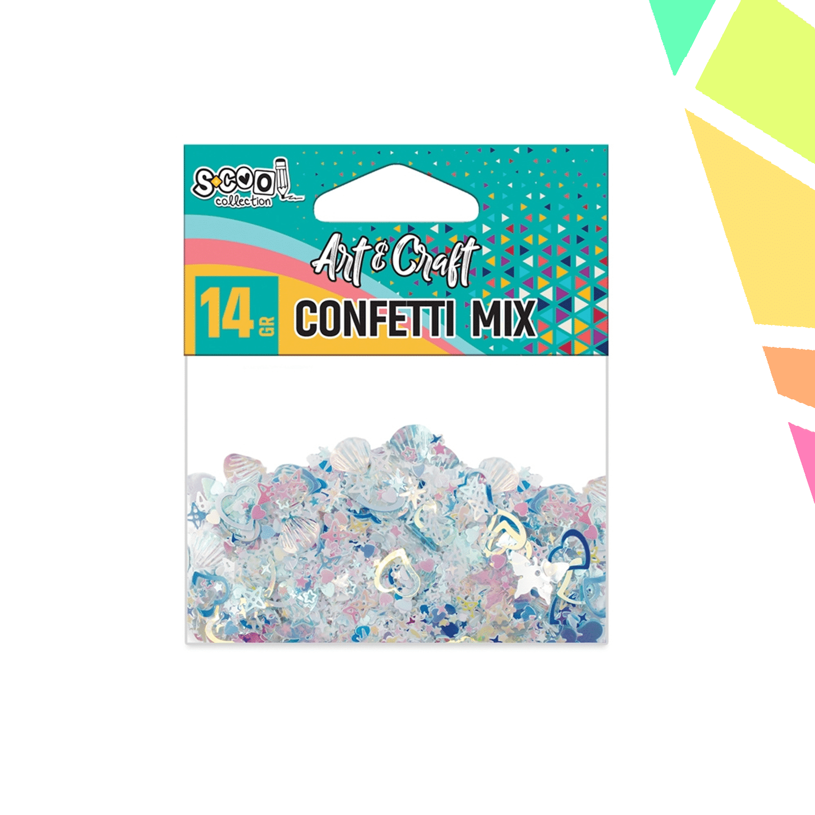 Accesorii Craft, Confetti Diverse Modele, 14 Gr - S-COOL - imagine 1
