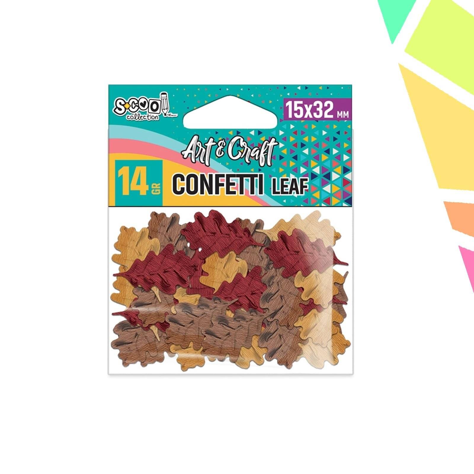 E7G0MvV.jpeg Accesorii craft, confetti frunze, 14 gr - S-COOL - imagine 1