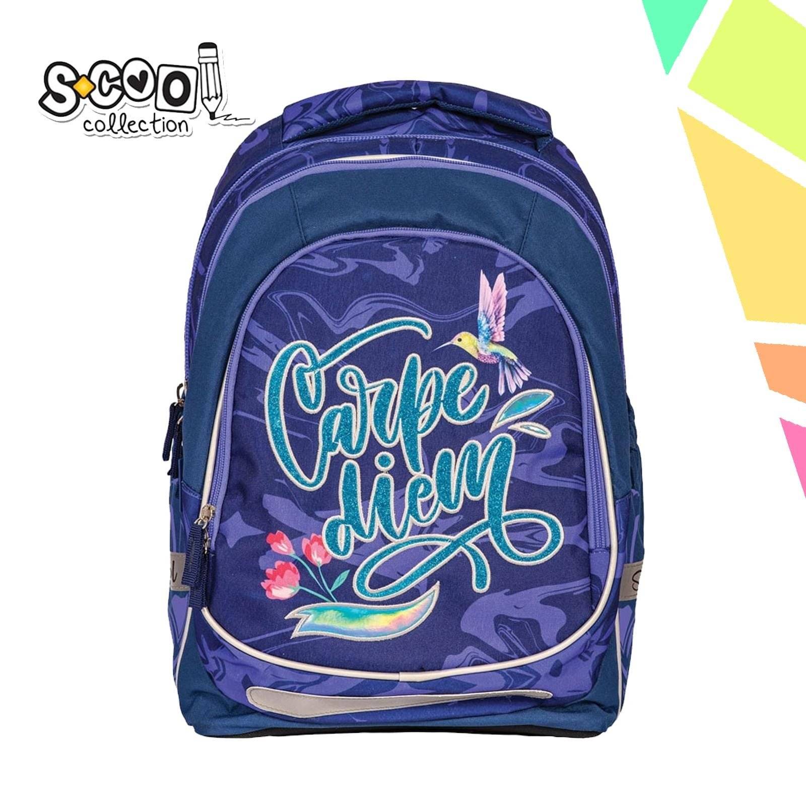 Ghiozdan anatomic LIGHT CARPE DIEM, 41x28x21 cm S-COOL - imagine 1