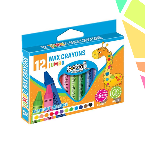 Creioane cerate, 12buc/set - S-COOL - imagine 1