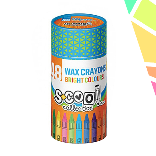 Creioane cerate, 48 cul/set - S-COOL - imagine 1