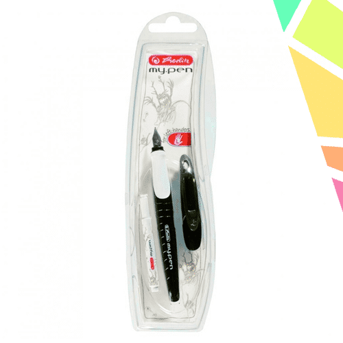 Stilou My.Pen penita M alb|negru - blister - imagine 1