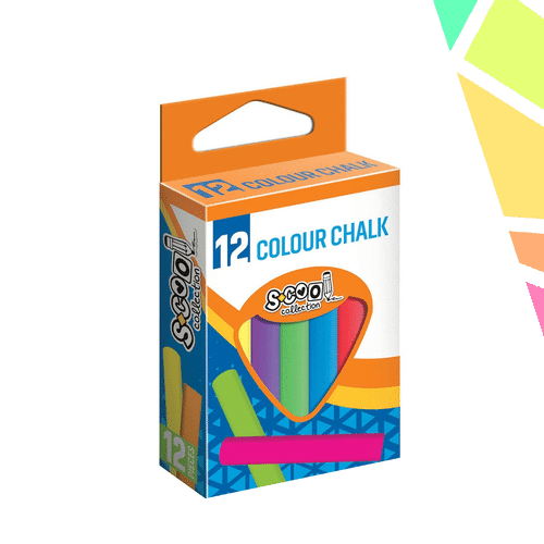 Creta color anti-dust, 12 buc/cutie - S-COOL - imagine 1