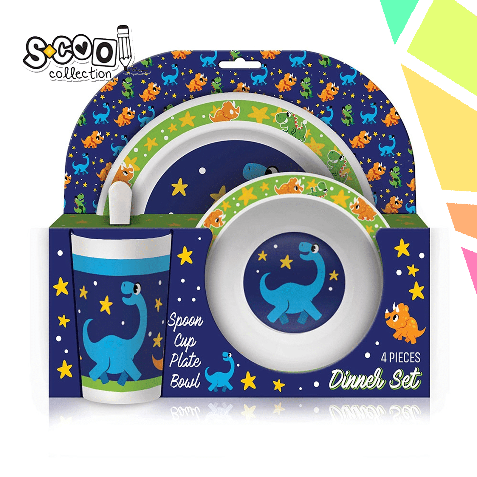 J4tMIQp.png Set vesela + tacamuri, Dino - S-COOL - imagine 1