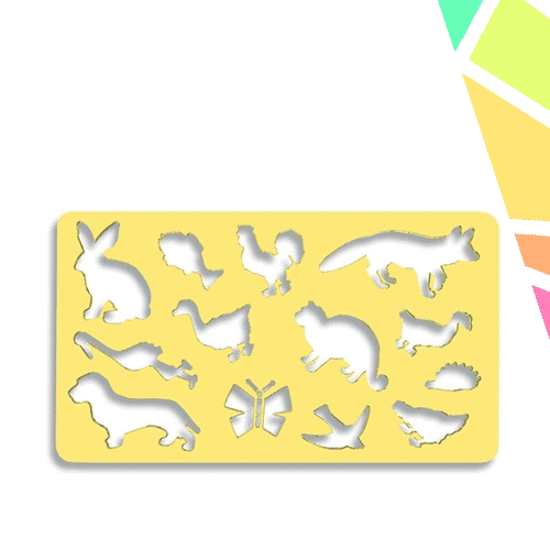 Sablon 13 Animale Diverse, 21x18,5 Cm - imagine 1