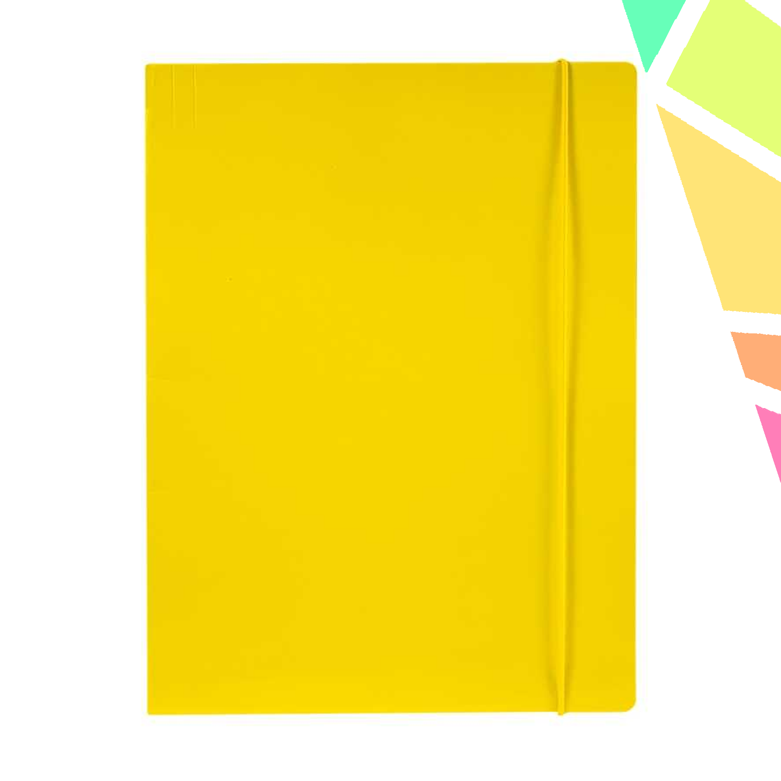 Mapa F4 cu elastic, carton, 600g/mp, galbena - OFFISHOP - imagine 1