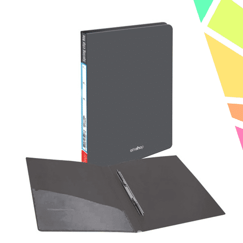 Jiml2mx.md_.png Mapa A4 cu mecanism, gri - OFFISHOP - imagine 1