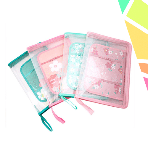 Organizer A4 transparent, cu fermoar - OFFISHOP - imagine 1