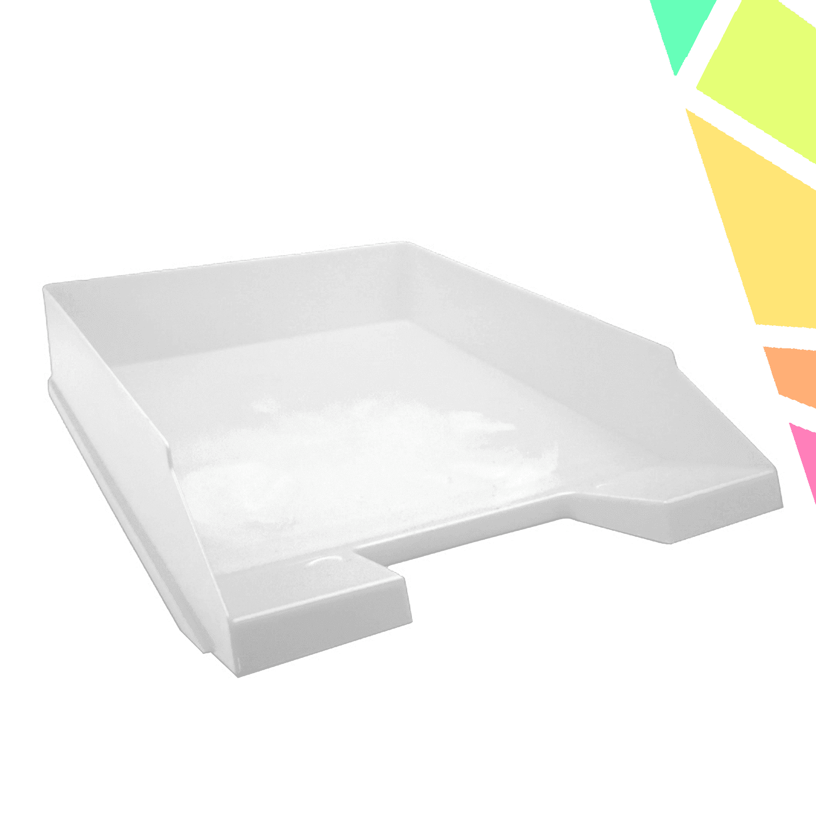 JiyHzGt.png Tavita Pentru Documente, Flexibila, HIPS, Alba - imagine 1