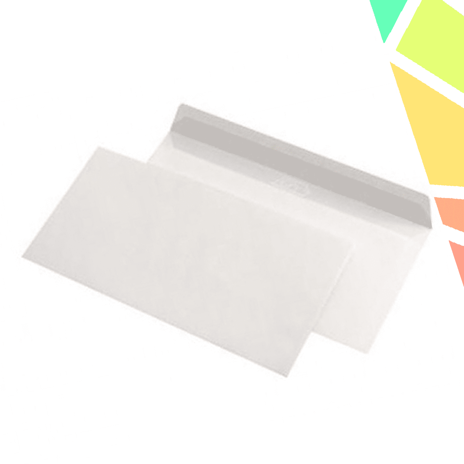 Plic DL gumat alb - Set 100 - imagine 1