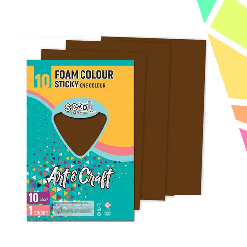 JscPOEQ.md_.png Hartie Buretata, Adeziva, Maro inchis, 10 Buc/Set, 20x30 Cm - S-COOL - imagine 1