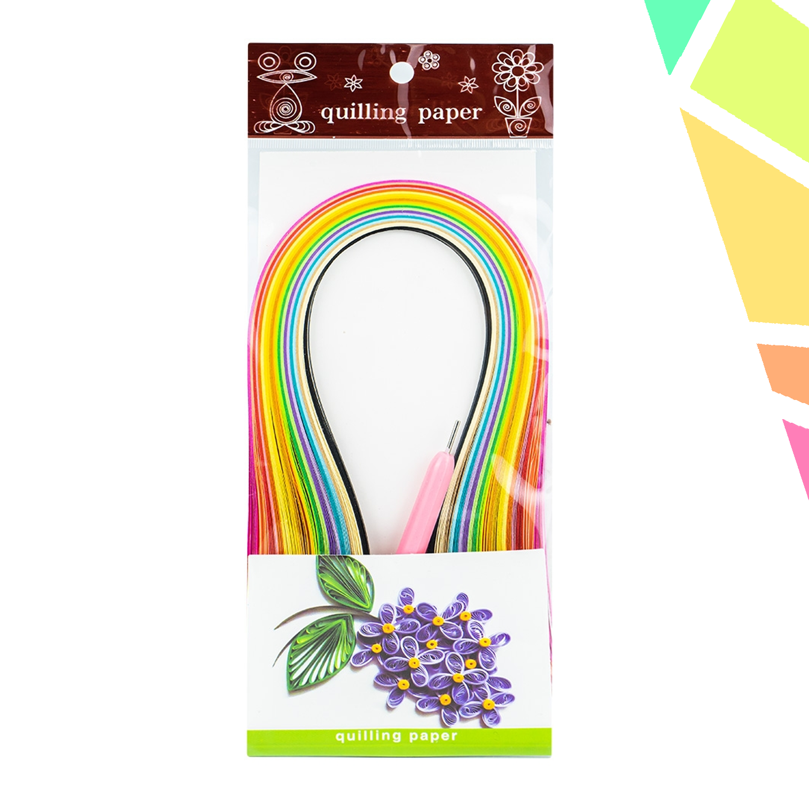 Hartie quilling cu ac, 3mmx39m - imagine 1