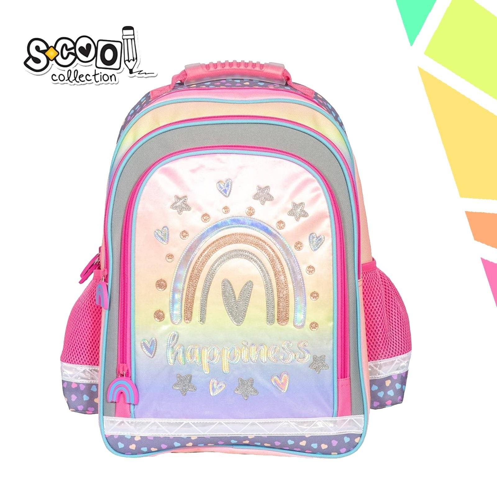 Ghiozdan ergonomic HAPPINESS, 40.5x29x13.5 cm - S-COOL - imagine 1