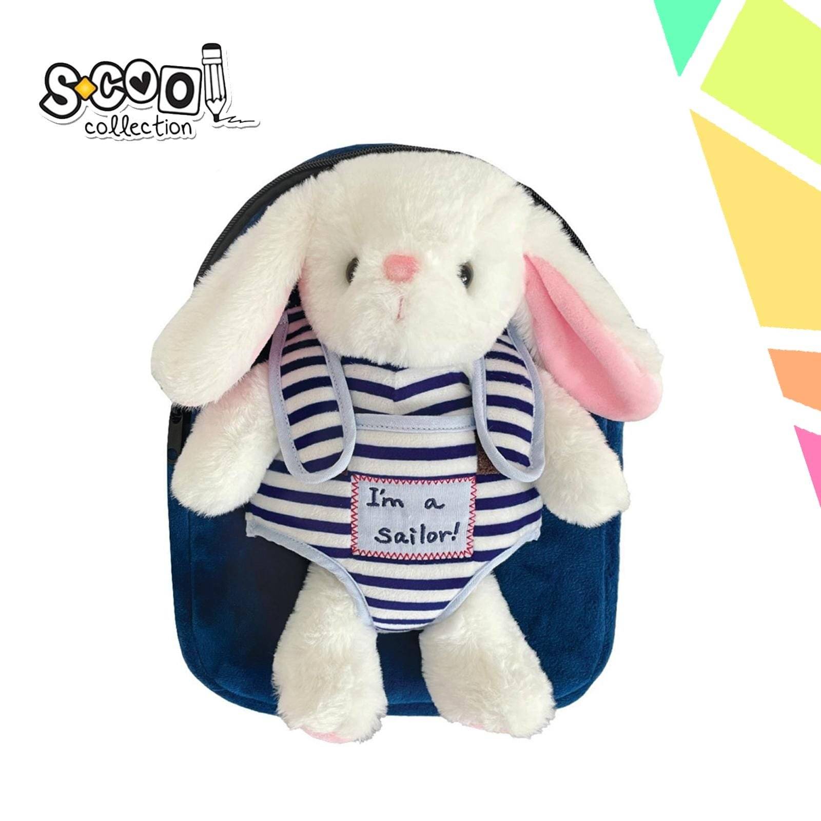 Ghiozdan gradinita BABY ANIMALS, RABBIT, 23x8x28 cm - S-COOL - imagine 1