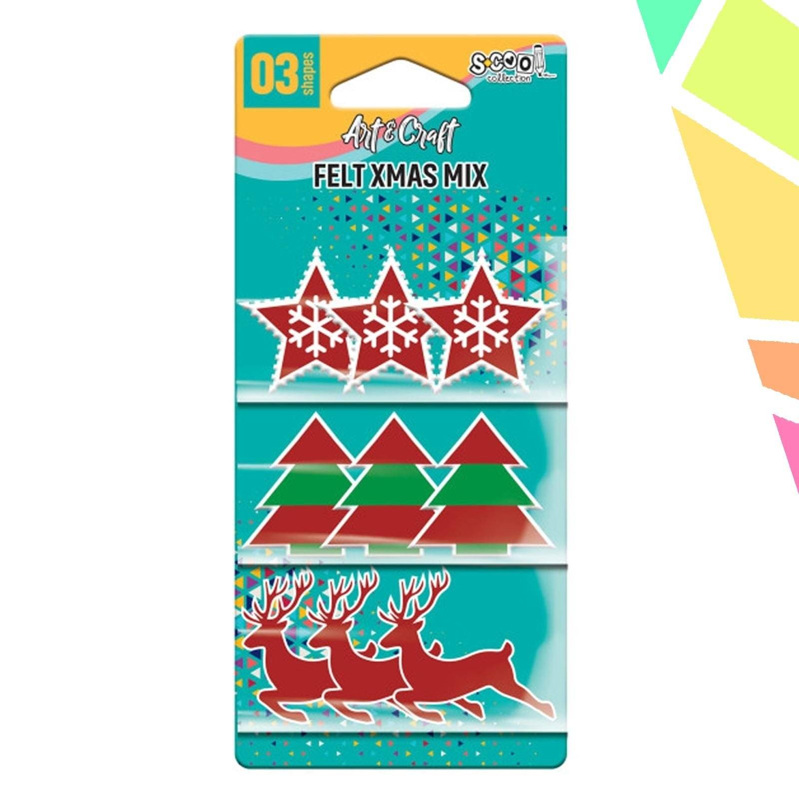 VJQ6Dr9.jpeg Accesorii Craft, Modele Craciun Fetru - S-COOL - imagine 1