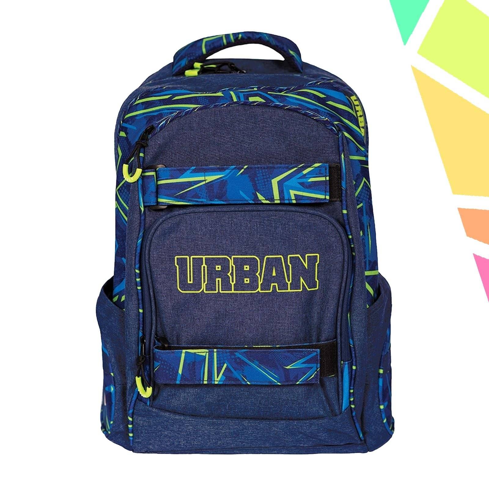 Ghiozdan Anatomic Compartiment Laptop, URBAN GREEN LINES, 46x31x16 Cm - S-COOL - imagine 1