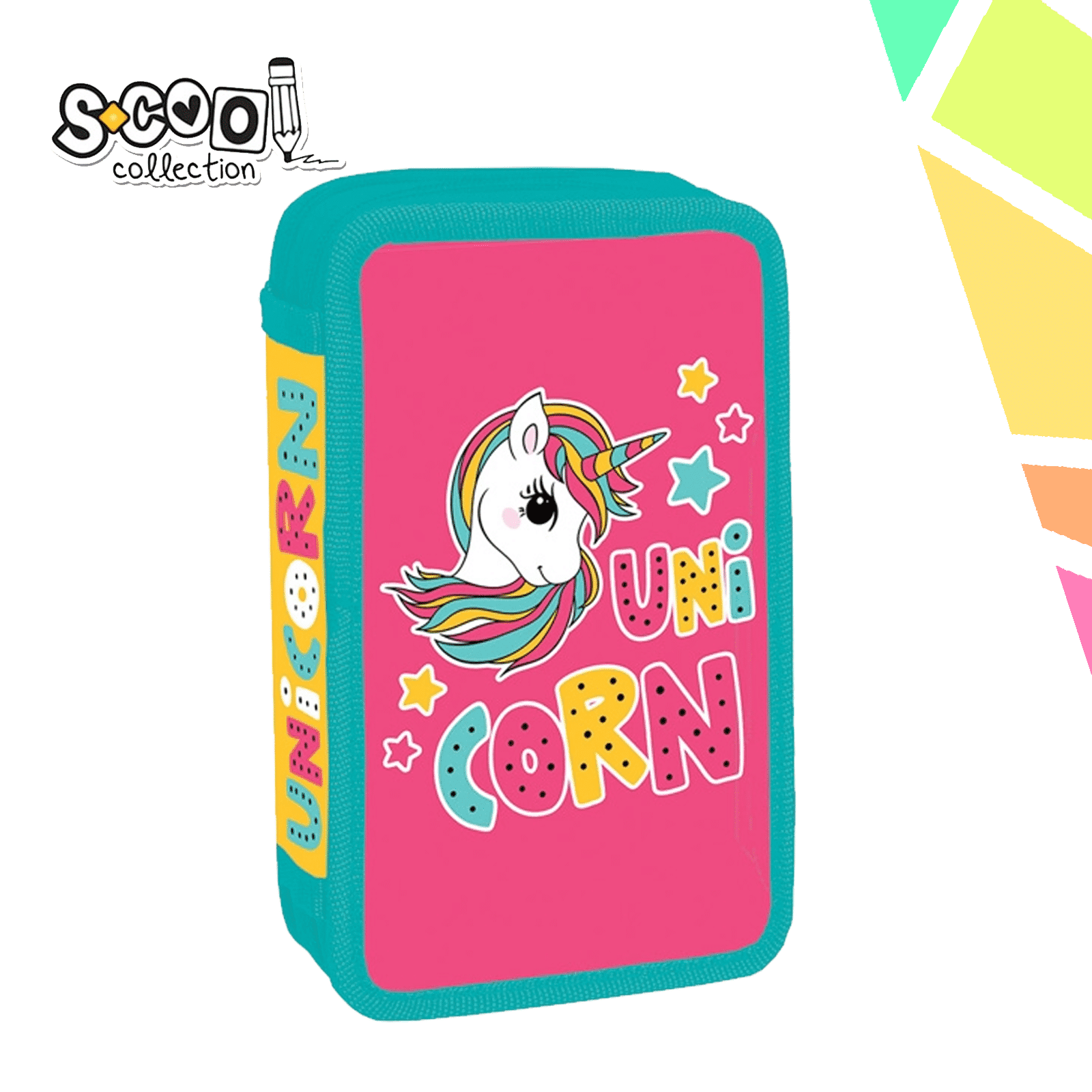 WJ2PzqN.png Penar Echipat, 2 Fermoare, 29 Piese, UNICORN - S-COOL - imagine 1