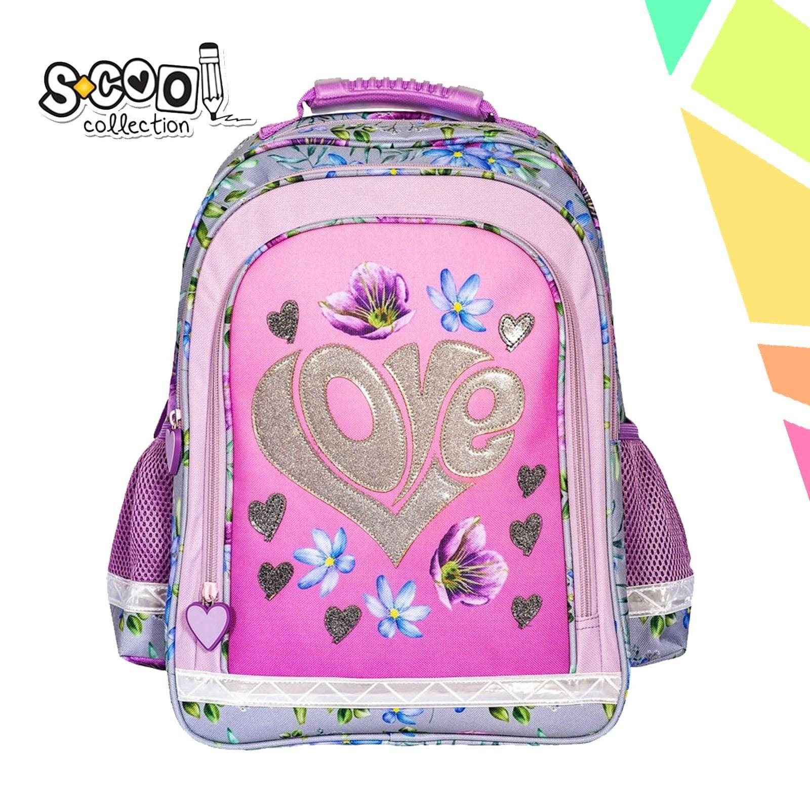 Ghiozdan ergonomic LOVE, 40.5x29x13.5 cm - S-COOL - imagine 1