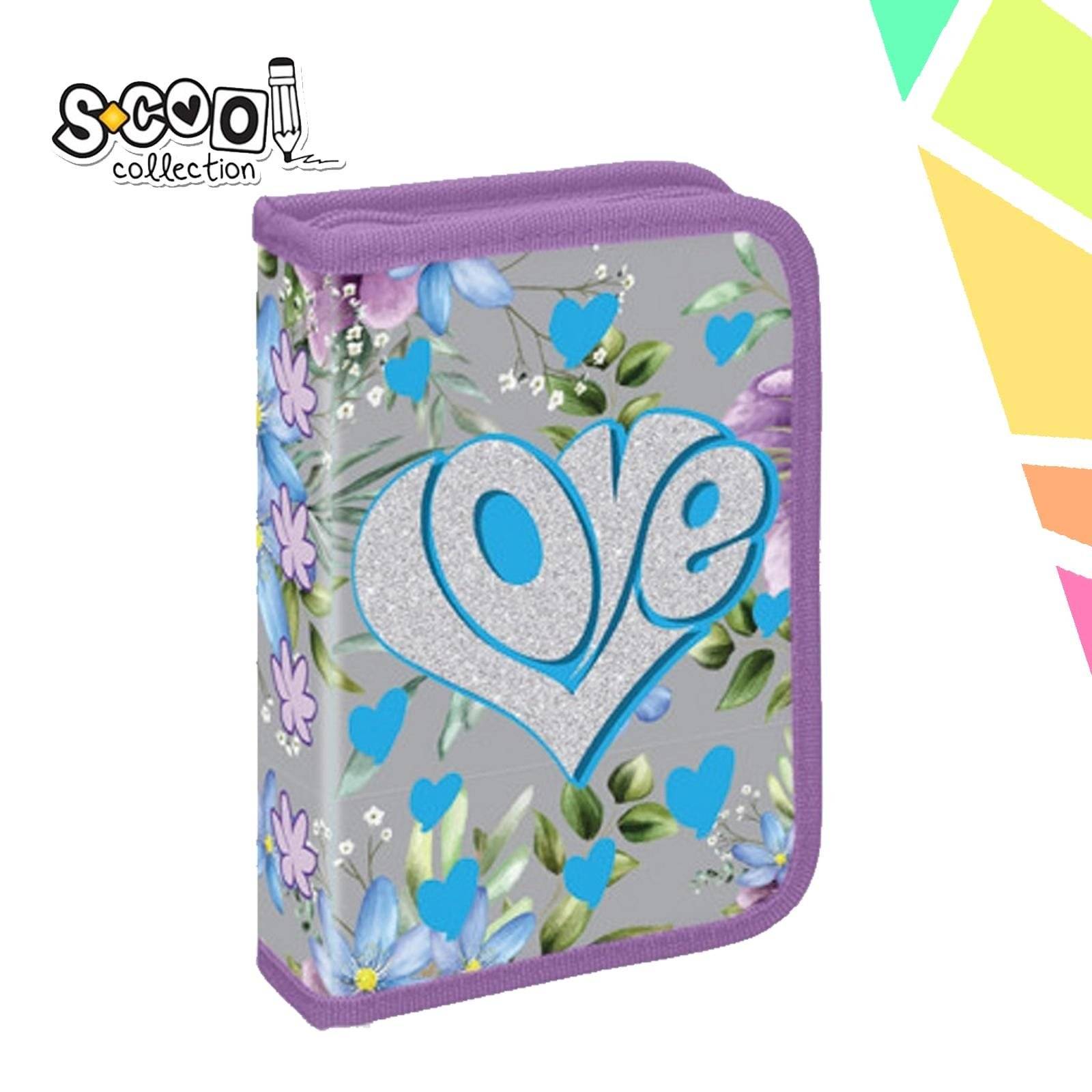 Penar echipat, 1 fermoar, 2 extensii, 32 piese, LOVE - S-COOL - imagine 1