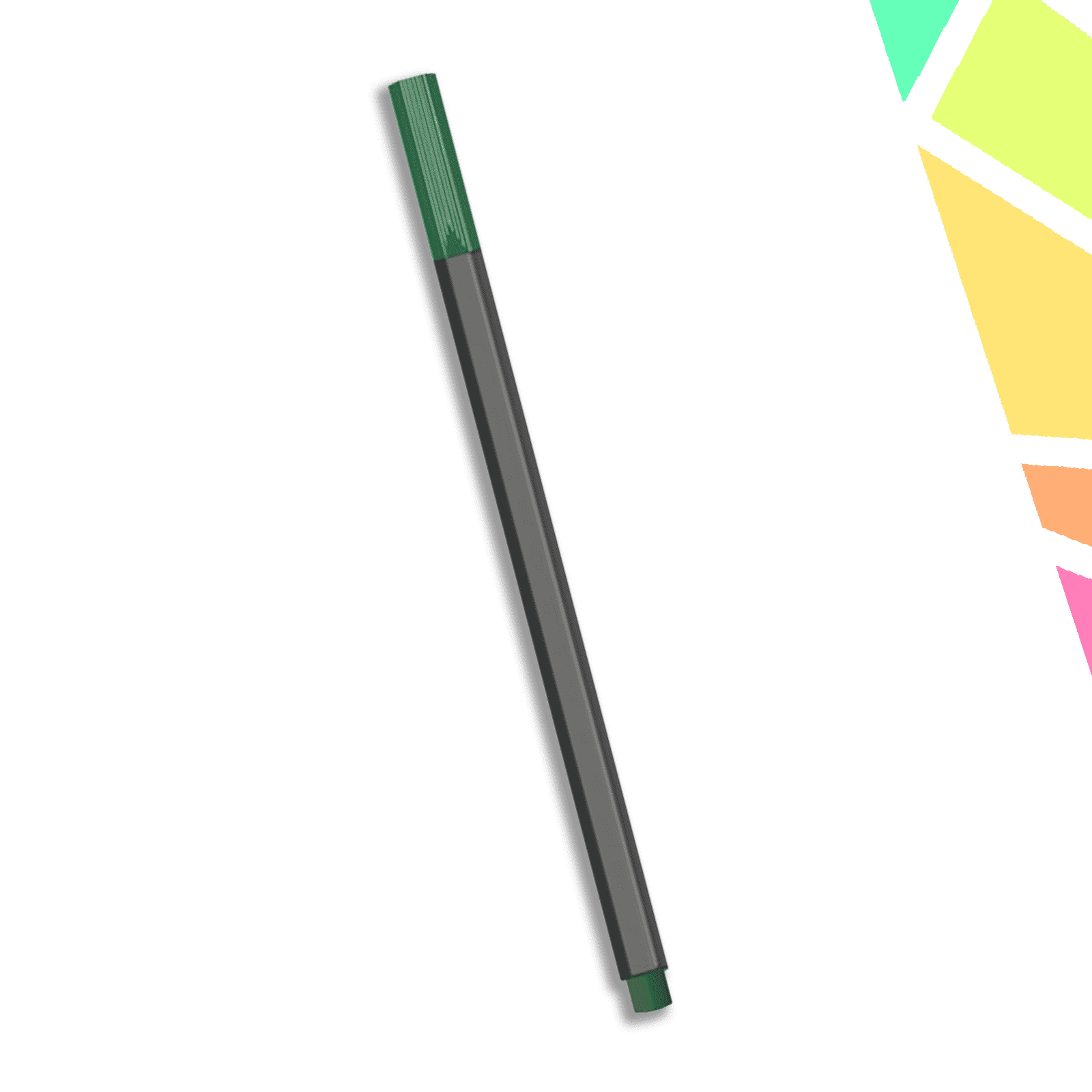 Fineliner Verde Inchis, 0.4mm - OFFISHOP - imagine 1