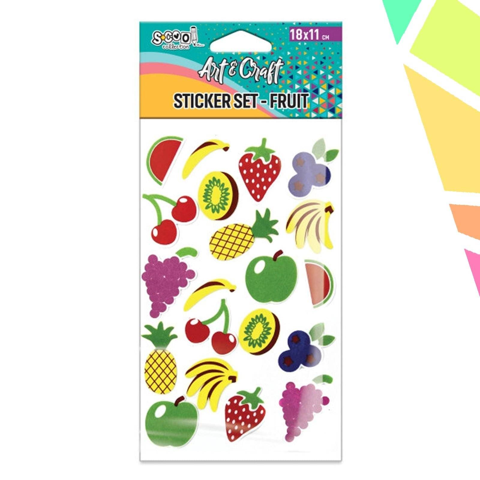 Accesorii Craft, Stickere 3D, Fructe - S-COOL - imagine 1