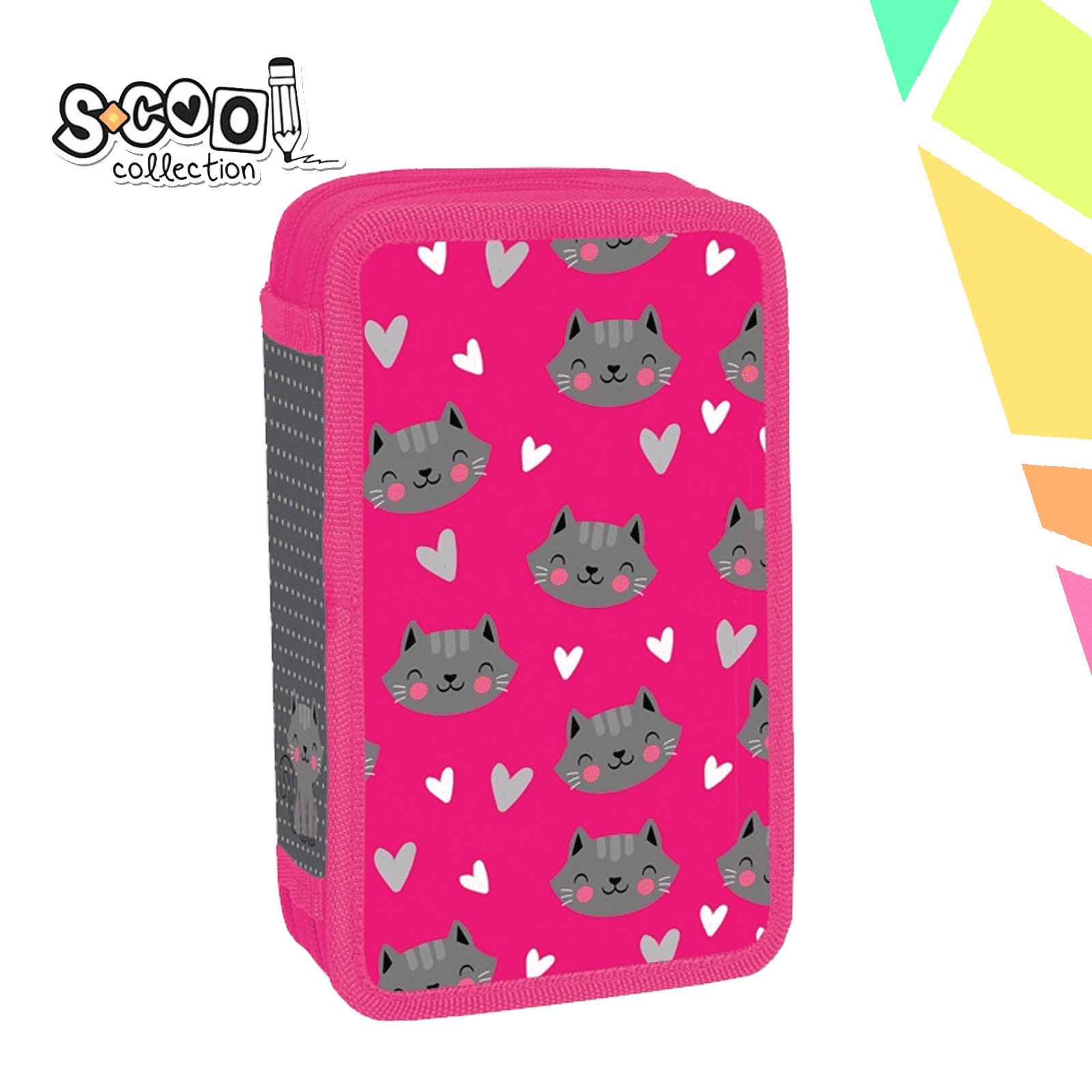 Penar echipat, 2 fermoare, 29 piese, PURRFECT - S-COOL - imagine 1