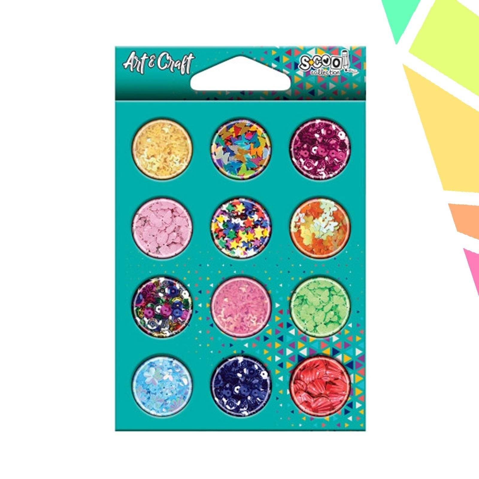 cuyTIvr.jpeg Accesorii craft, confetti mix 12x1.50 gr - S-COOL - imagine 1