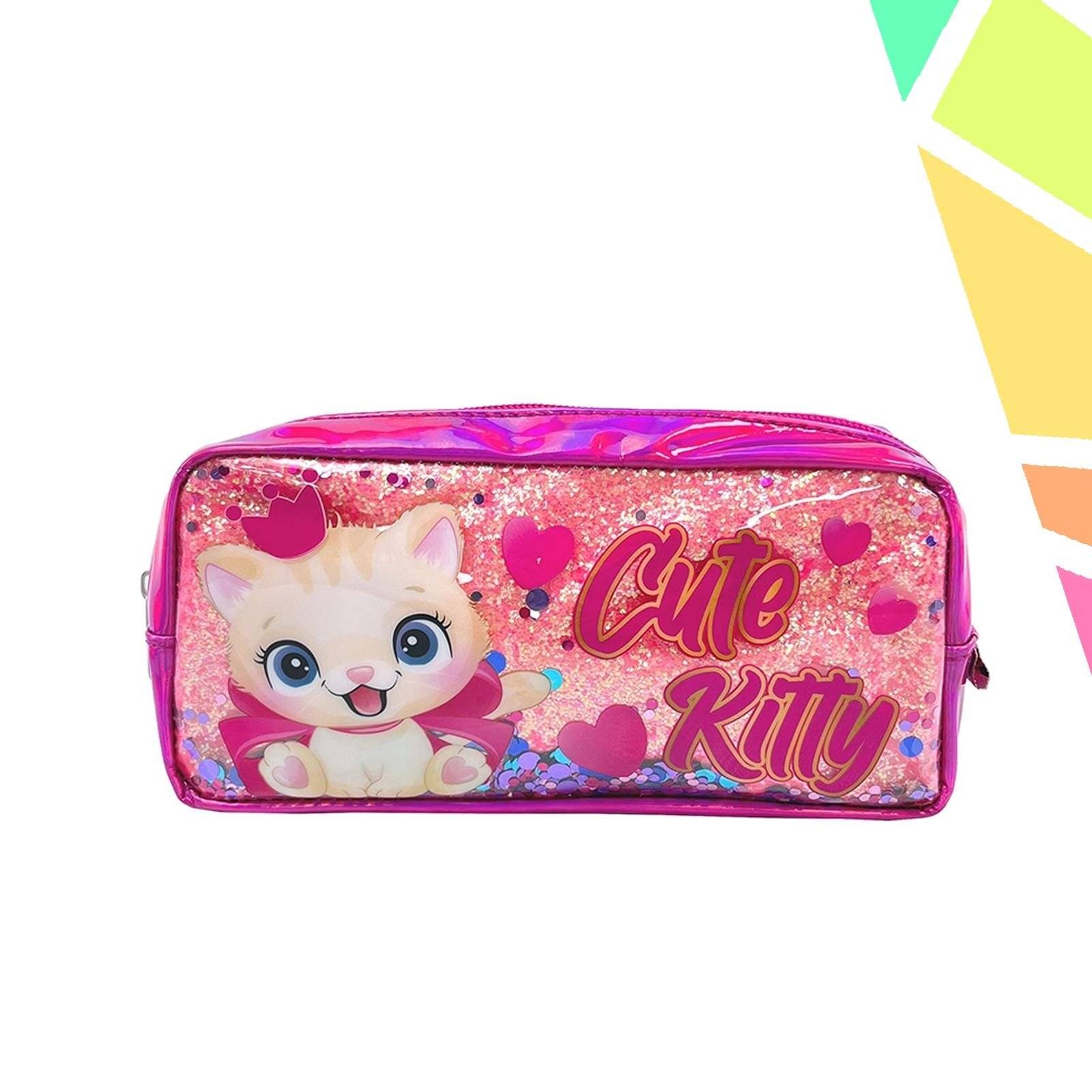 Penar borseta paiete, CUTE KITTY, 22x11x5.5 CM - S-COOL - imagine 1