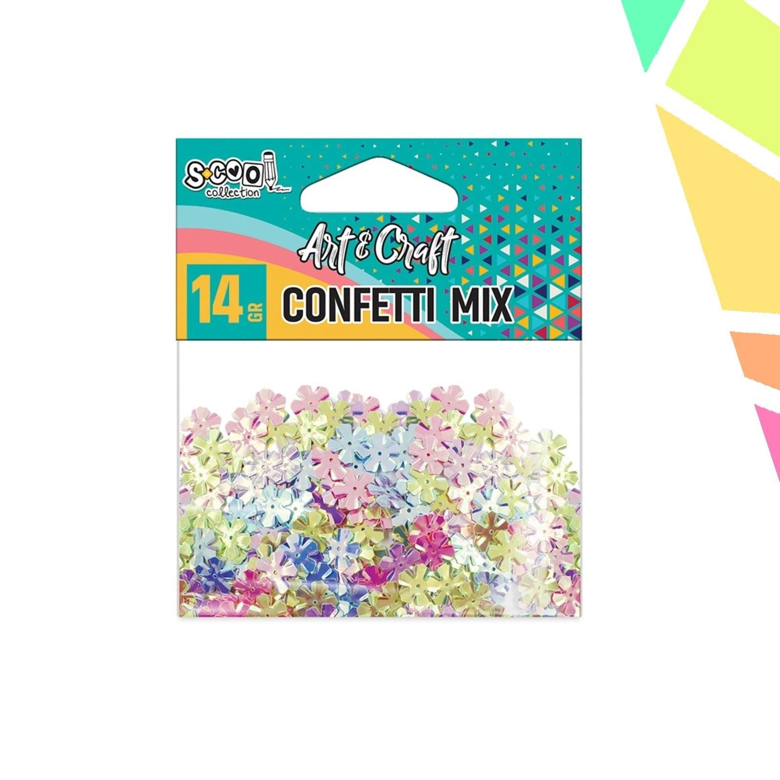 Accesorii Craft, Confetti Floricele, 14 Gr - S-COOL - imagine 1