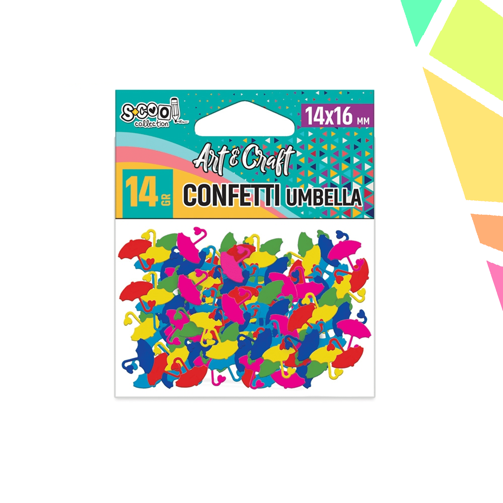 Accesorii craft, confetti umbrele, 14 gr - S-COOL - imagine 1