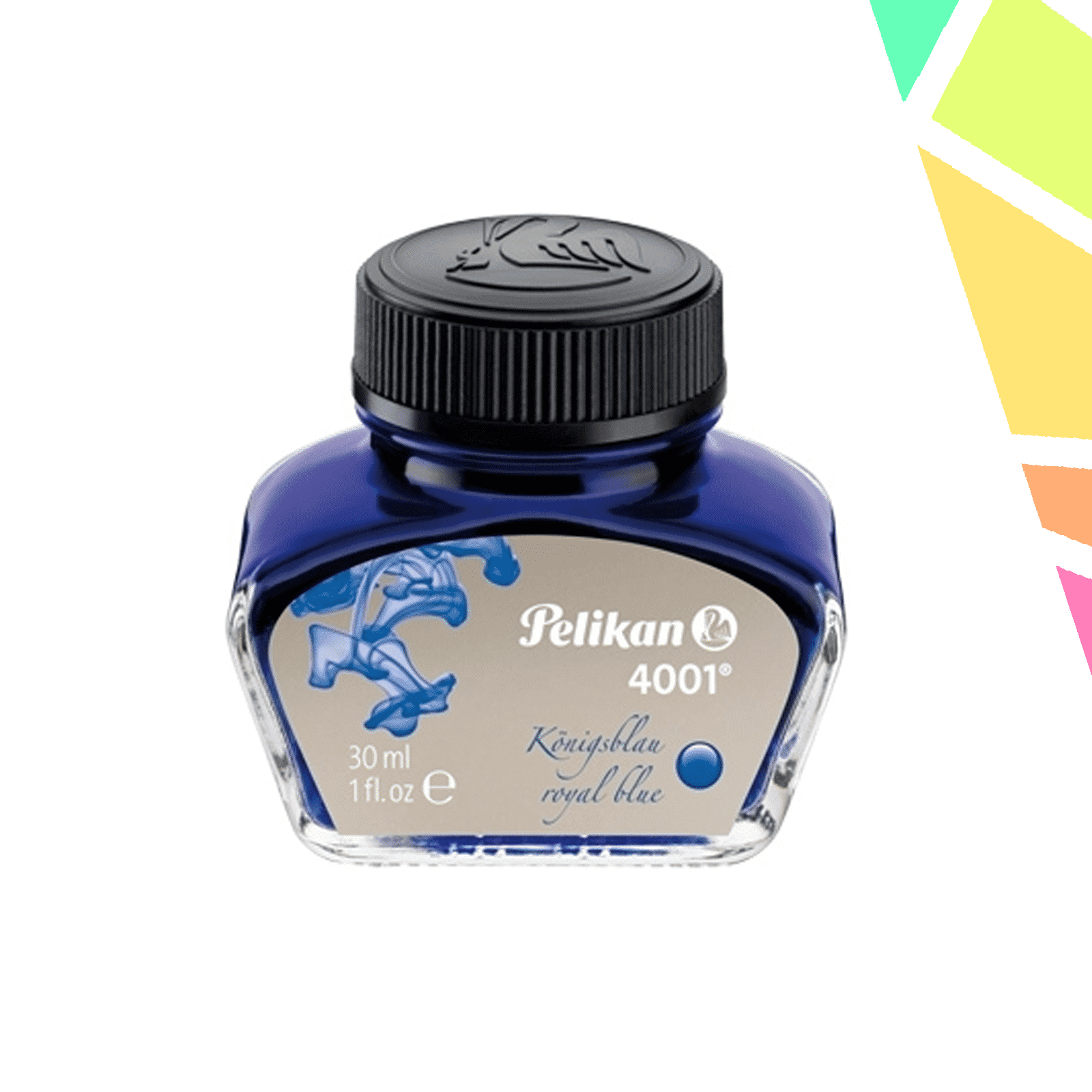 Cerneala 4001 la borcan 30 ml albastru royal corectabila - imagine 1