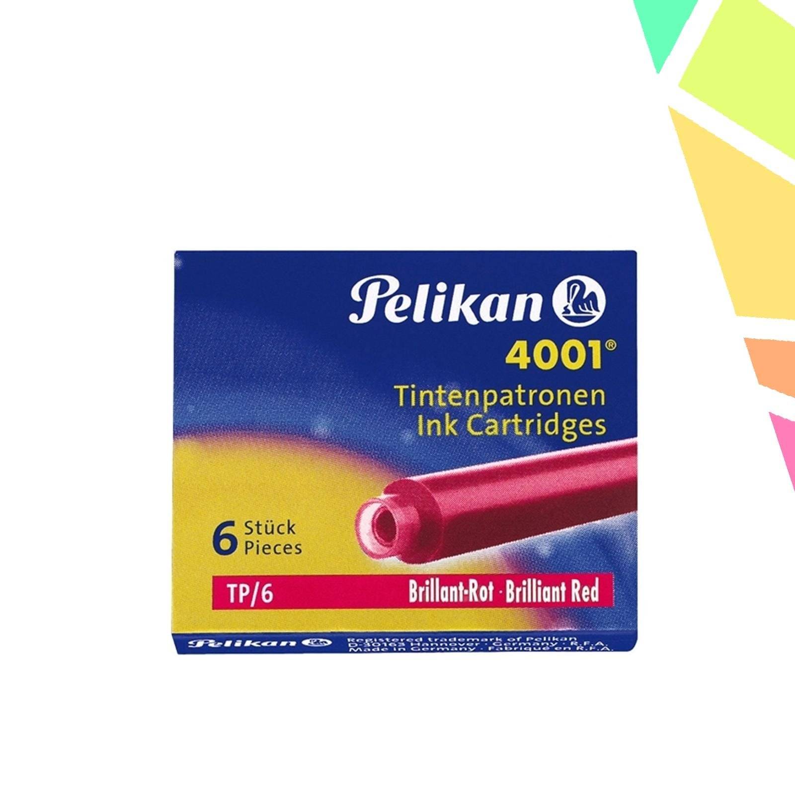 Patroane mici cerneala 4001 set 6 rosu lucios - imagine 1