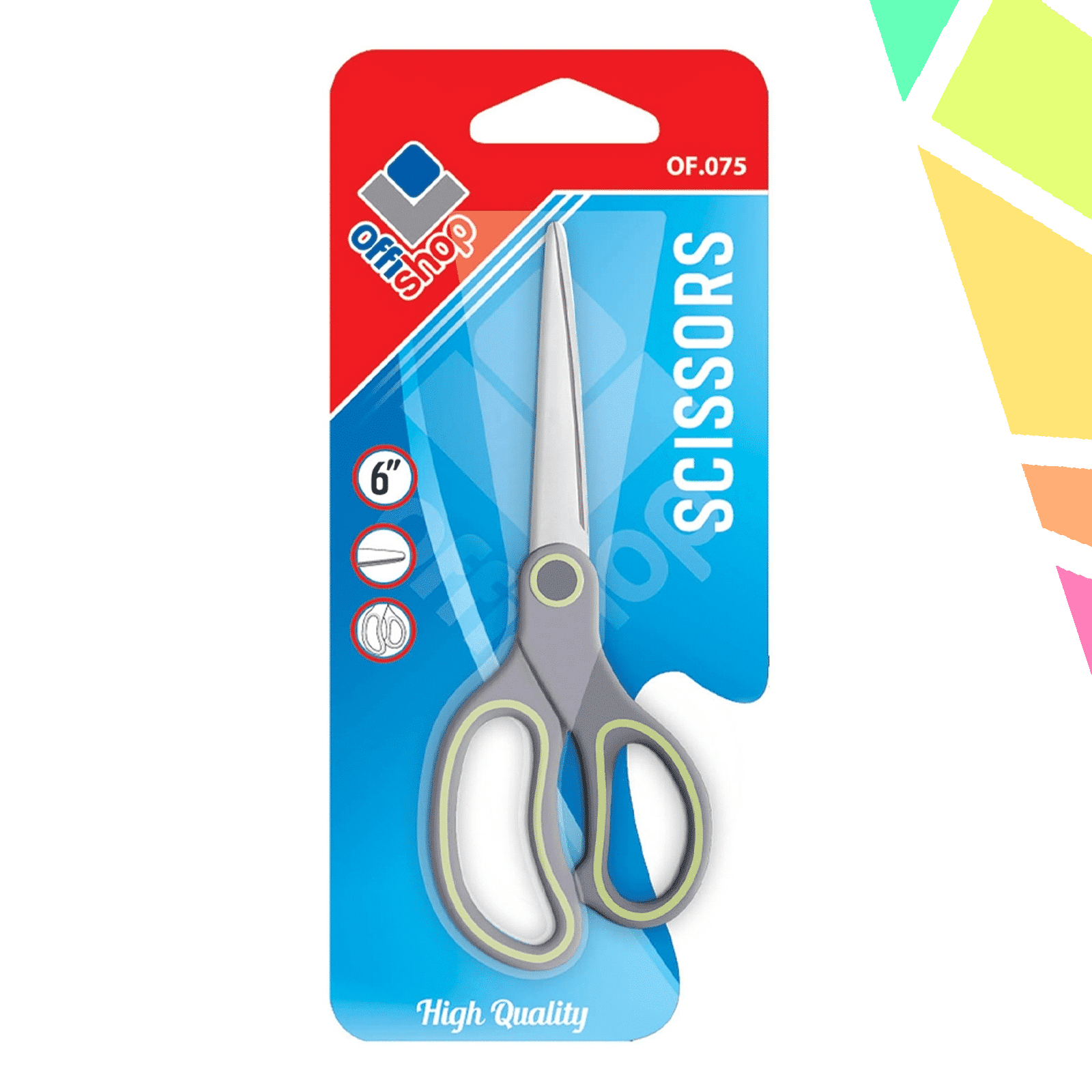 Foarfeca birou, 15 cm - OFFISHOP - imagine 1