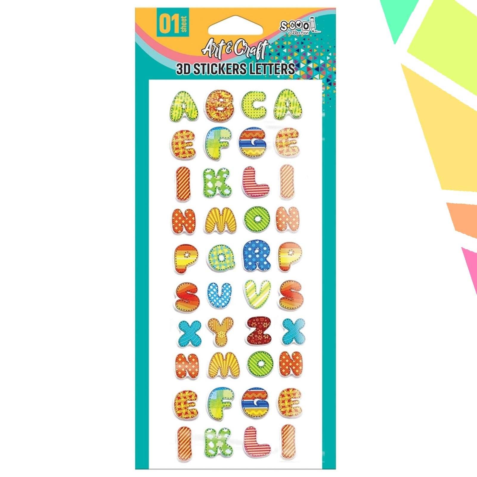 vYPKvPk.jpeg Accesorii craft, Stickere 3D, Litere - S-COOL - imagine 1