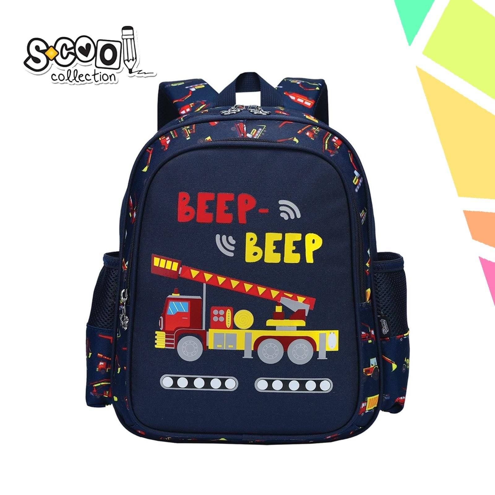 Ghiozdan BEEP BEEP, 33x27x15 cm - S-COOL - imagine 1