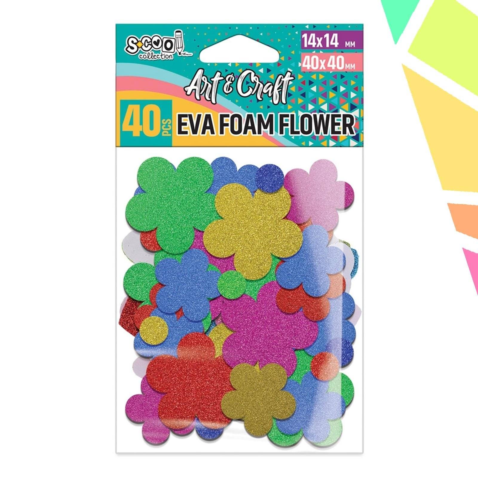 zbDrfOf.jpeg Accesorii craft, floricele spuma EVA, 40 buc/set - S-COOL - imagine 1