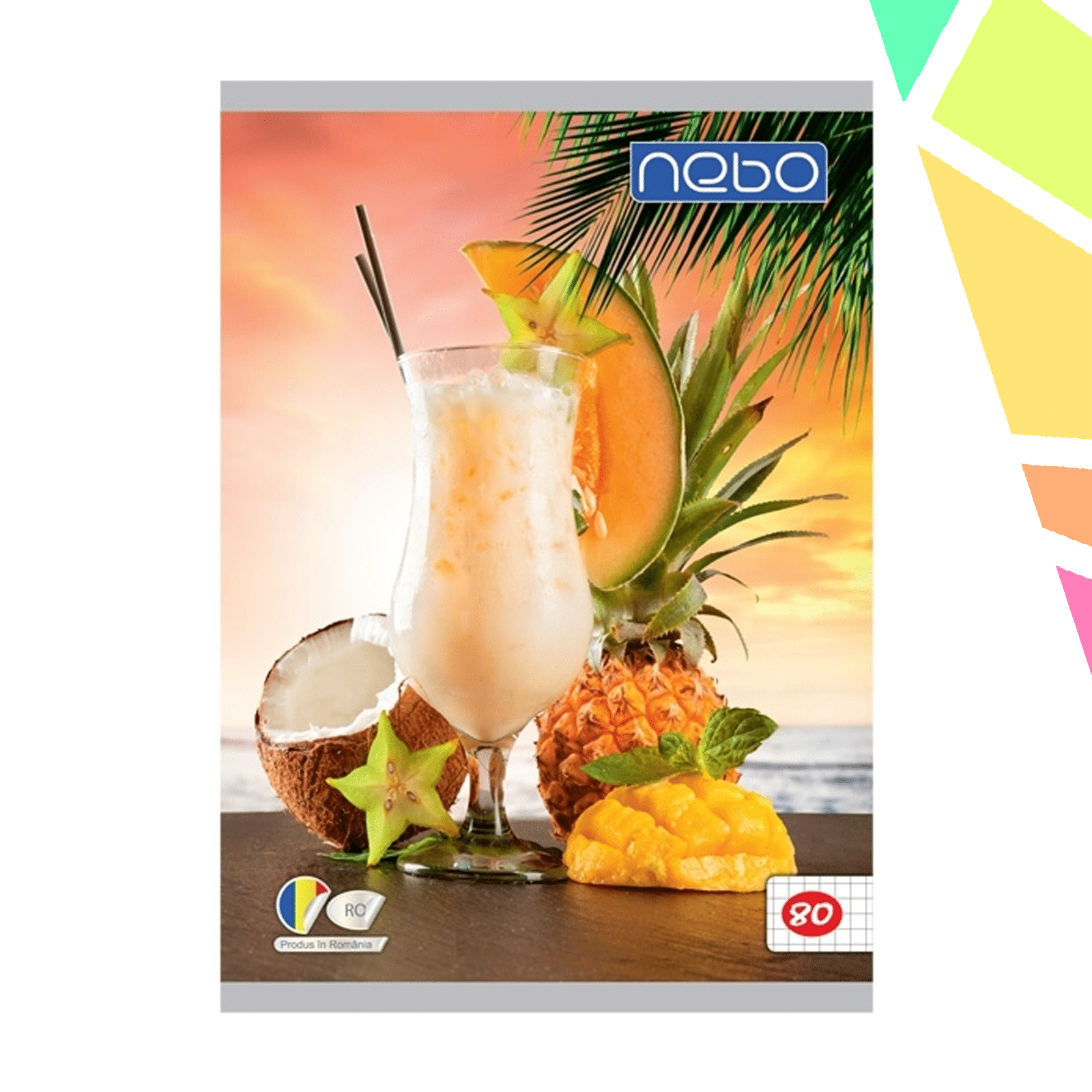 P2501 1 Caiet A4 80 file cu spira AR - NEBO - imagine 1