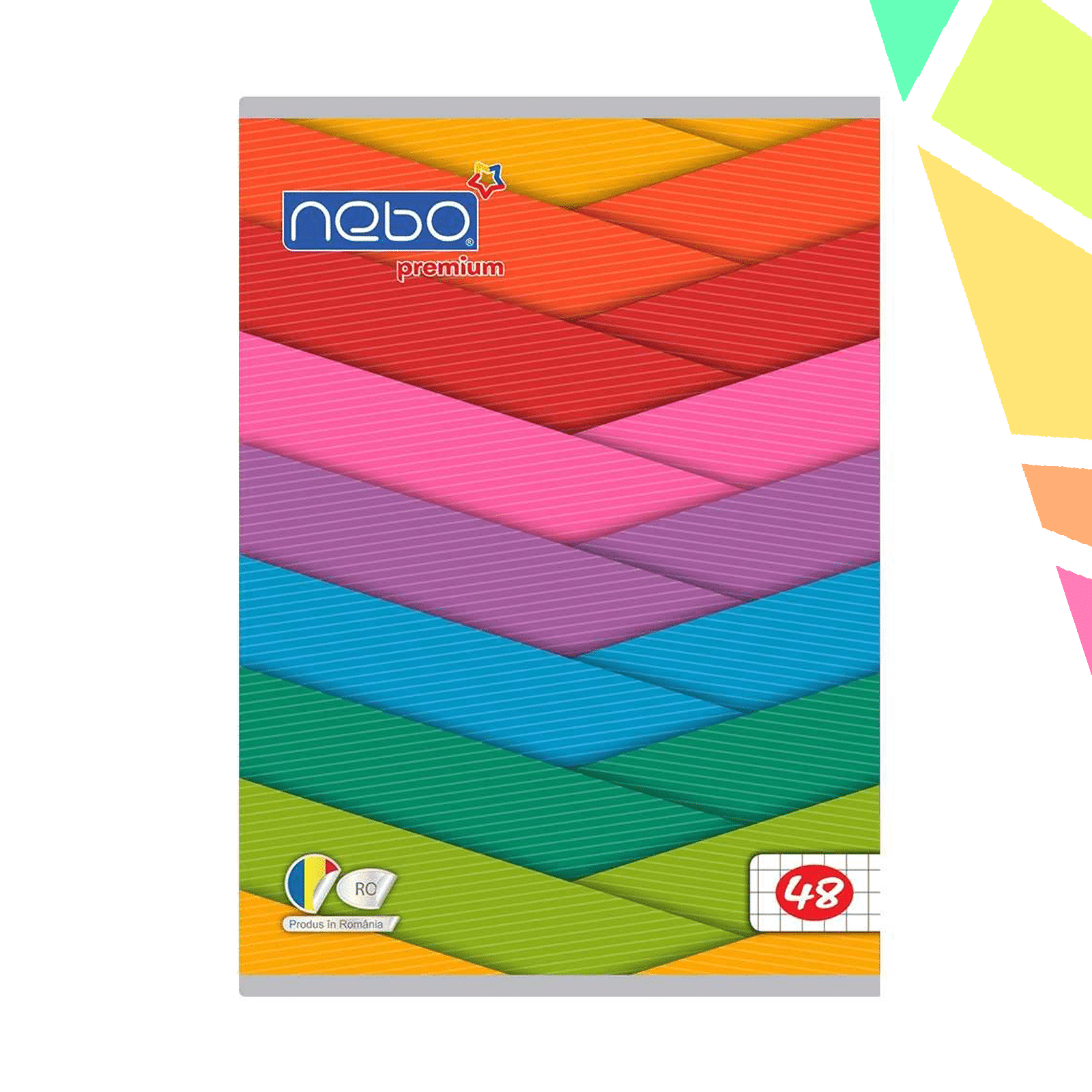 p2515 1 Caiet A5 48 file, NEBO Premium, 80g, AR - imagine 1