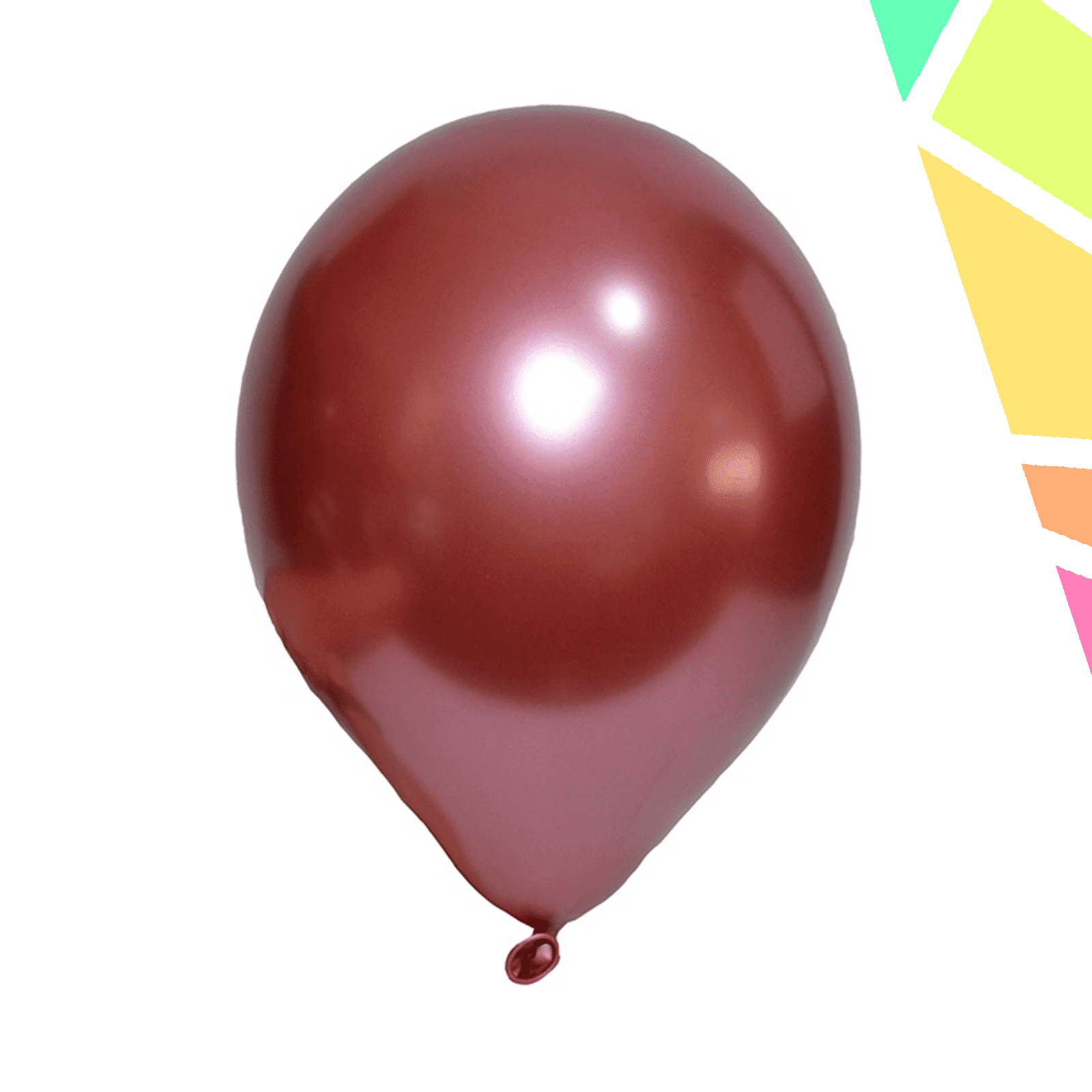 P1592 Baloane 1,5 g, sidefate, rosii, 50 buc/set - imagine 1