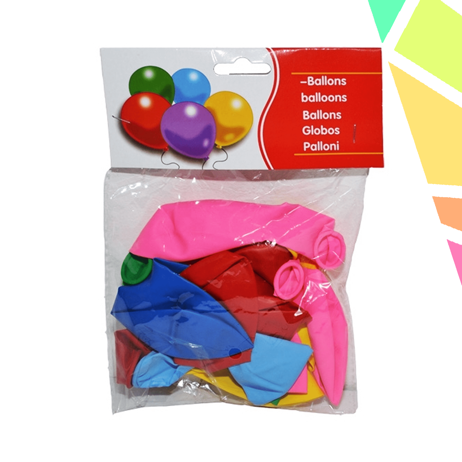 Baloane 2,5 g, multicolore, 12 buc/set - imagine 1