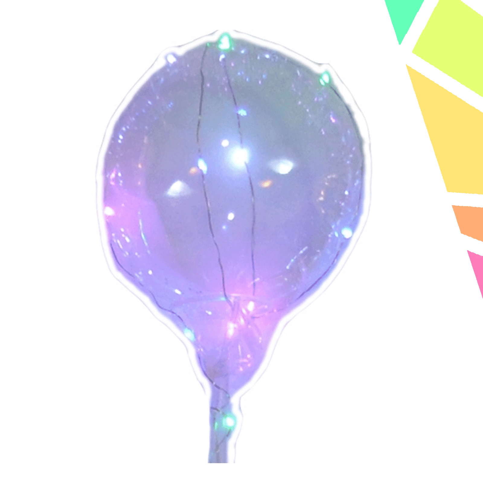 Balon cu suport si instalatie cu baterii - imagine 1