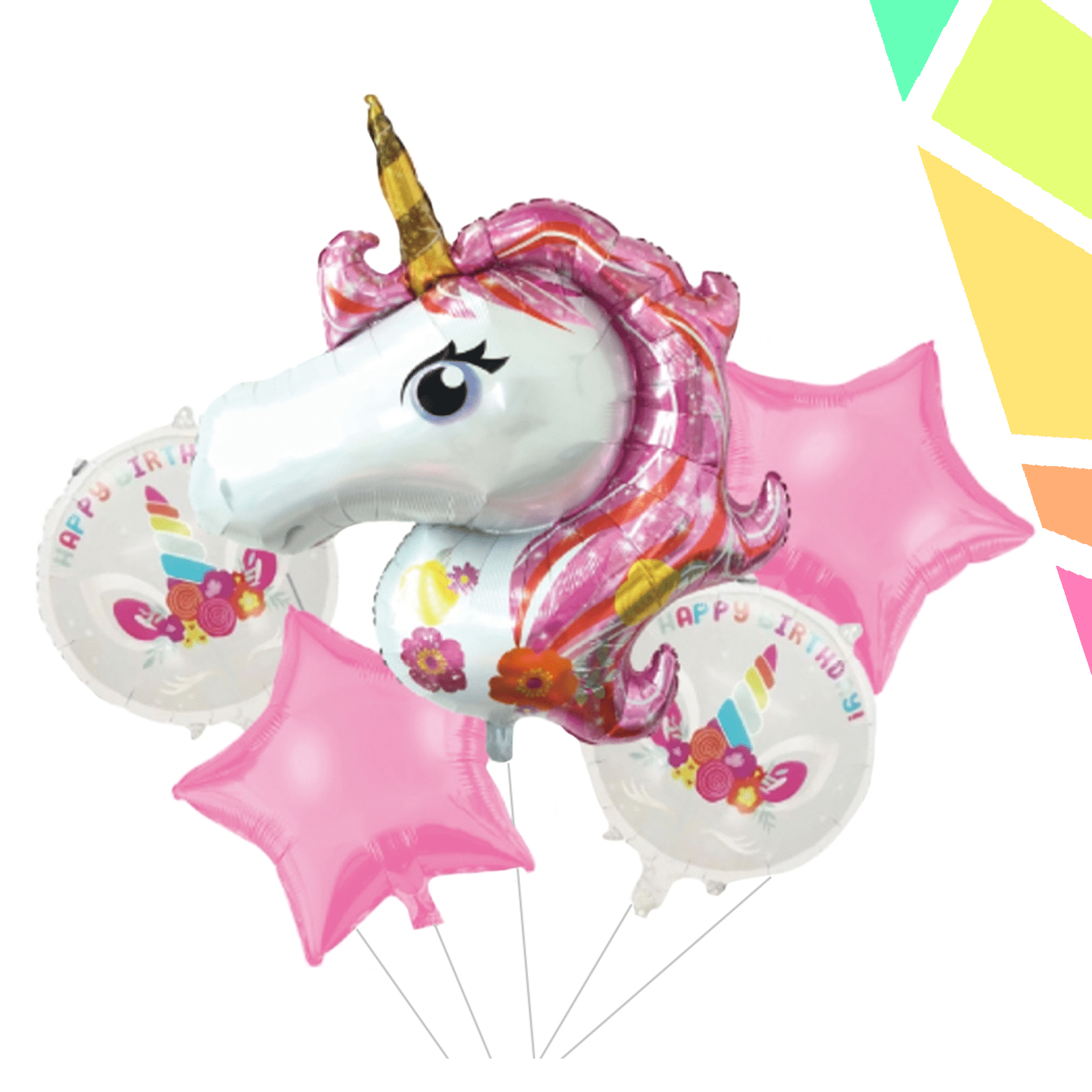 p1558 Balon, folie aluminiu, Unicorn - imagine 1